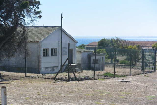 Perimeter of the prison where Nelson Mandela was held.