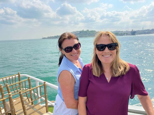 istanbul river cruise scene with city in background