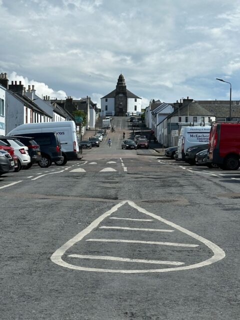 A round church built it was claimed so the devil had no corner to hide in. Can be found in Bowman on Islay, Scotland.