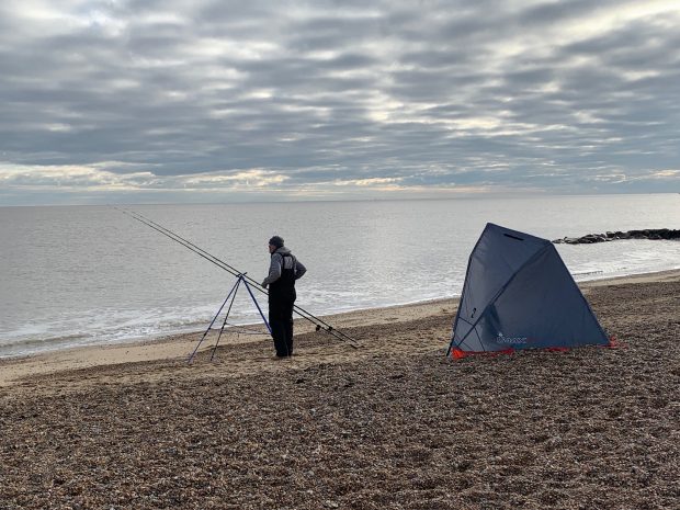 Fishing on the Beach