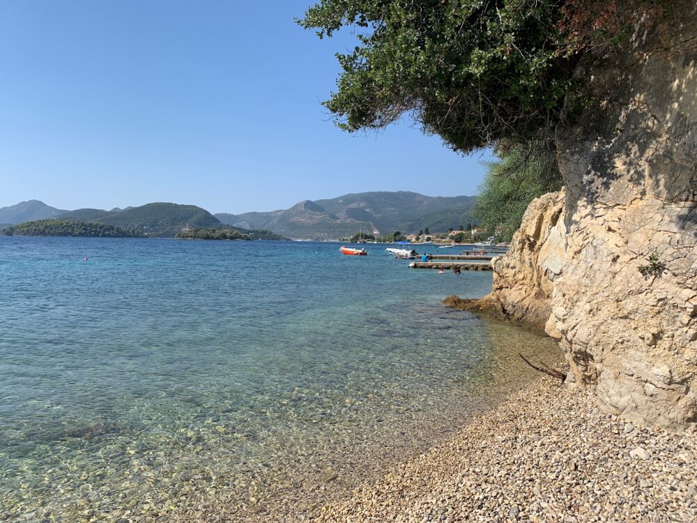 Beach on Lefkada - an islands in Greece.