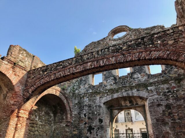 Famous arch in Panama City, Panama
